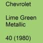 Preview: Chevrolet, Lime Green Metallic, 40 (1980).